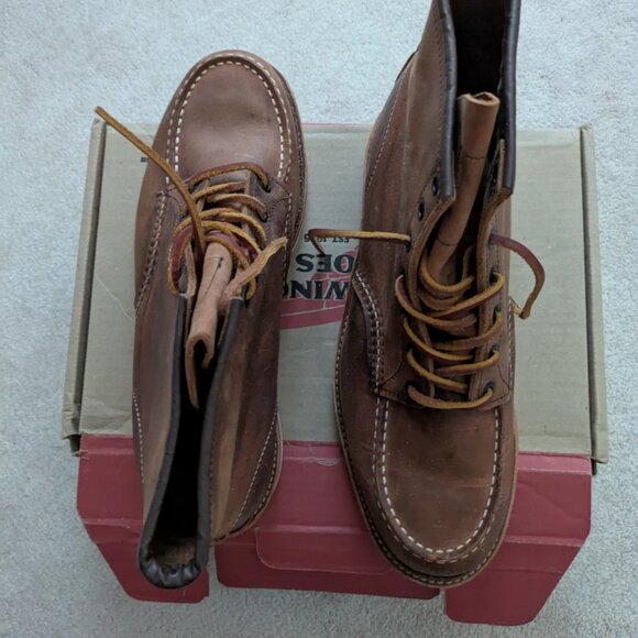 Red Wing Heritage 1907 Classic 6-Inch Moc Boots in Copper, 12 - Picture 8 of 14